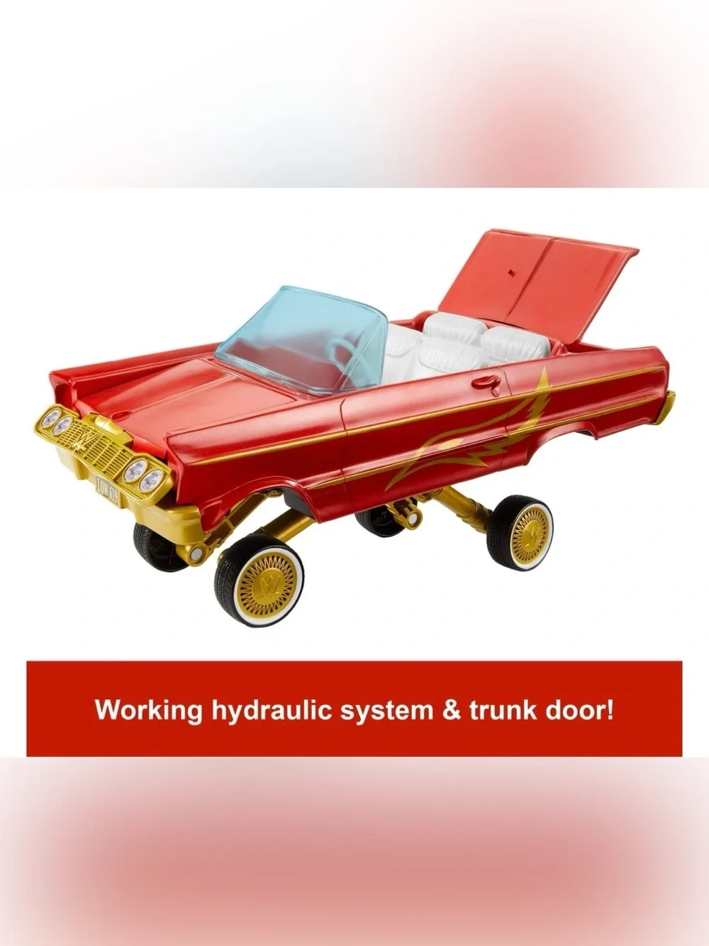 Mattel WWE Rey Mysterio Lucha Low Rider Lowrider Working Hydraulics Trunk